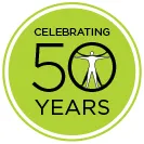 Celebrating 50 Years logo